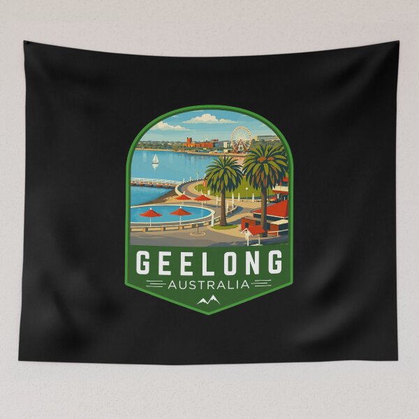 Item preview, Geelong in Victoria, Australia Retro Travel Art Emblem designed and sold by MaateoDesign.