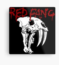 red fang teeth Metal Print