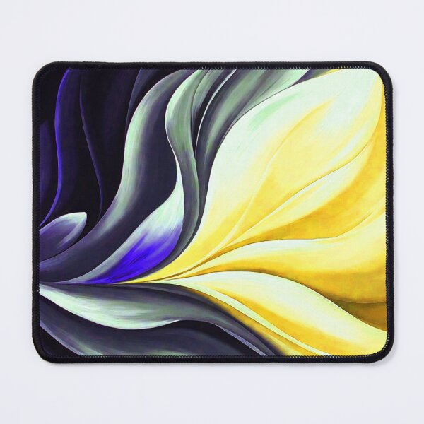 Item preview, Black Yellow Blue Flowing Color Shapes designed and sold by SassyArtistry.