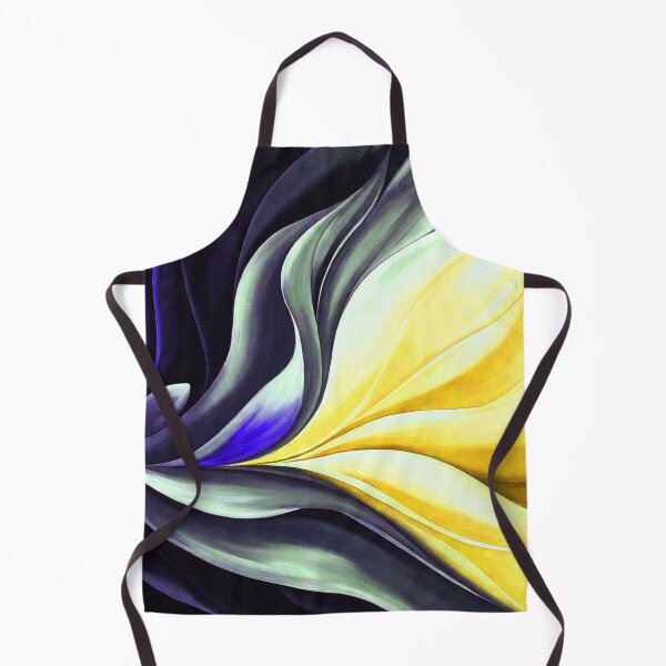 Item preview, Black Yellow Blue Flowing Color Shapes designed and sold by SassyArtistry.