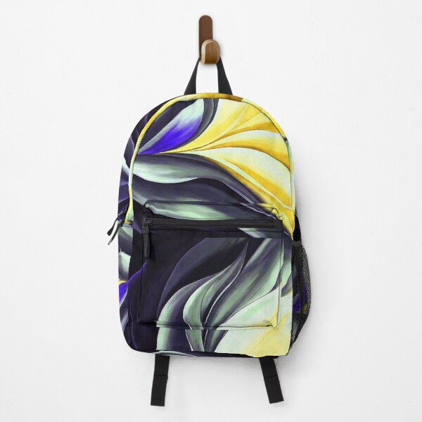 Item preview, Black Yellow Blue Flowing Color Shapes designed and sold by SassyArtistry.