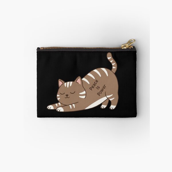 Item preview, Peace Is Power Cute Cat Design | Calm Mindset Motivation Quote designed and sold by SV-Creation.