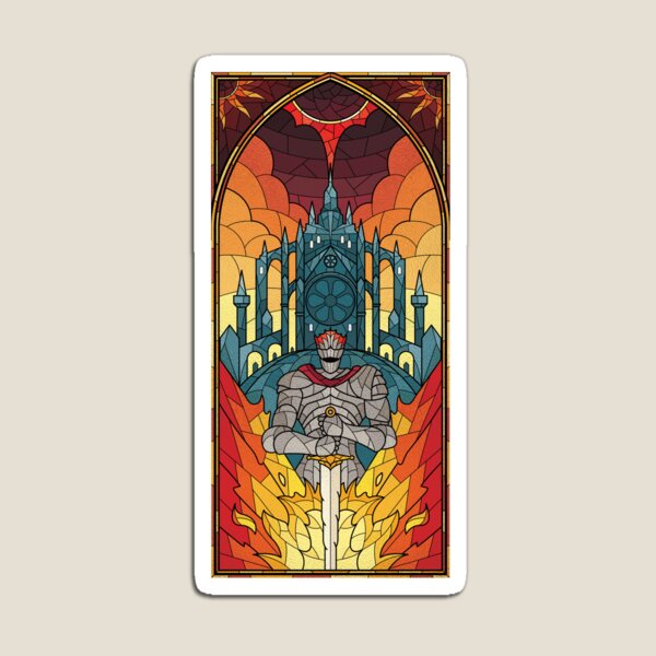 Item preview, Soul of cinder stained glass illustration designed and sold by PaulPaschalidis.