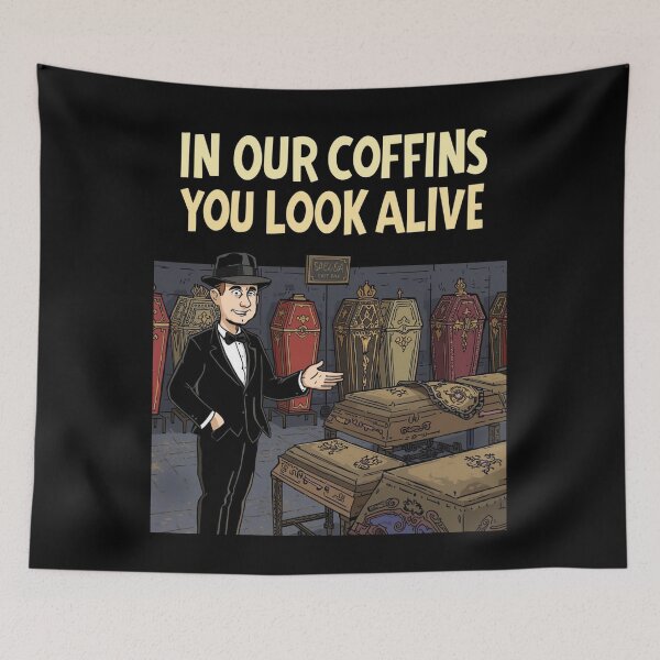 Item preview, In Our Coffins You Look Alive Essential T-Shirt For a Gravedigger designed and sold by Martysstore.