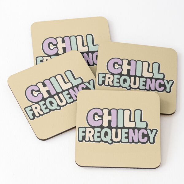 Item preview, Chill Frequency – Minimal Chill Electronic Typography Artwork designed and sold by |TRSSHOP|.