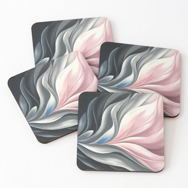 Item preview, Black Gray Pink White Marble Paint Flow designed and sold by SassyArtistry.