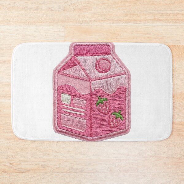 Item preview, Strawberry Milk Fabric Patch  designed and sold by AnimaliaStar.