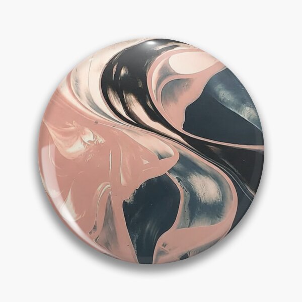 Item preview, Black Pink White Marble Fluid Paint Pattern designed and sold by SassyArtistry.