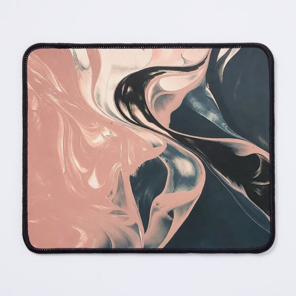Item preview, Black Pink White Marble Fluid Paint Pattern designed and sold by SassyArtistry.