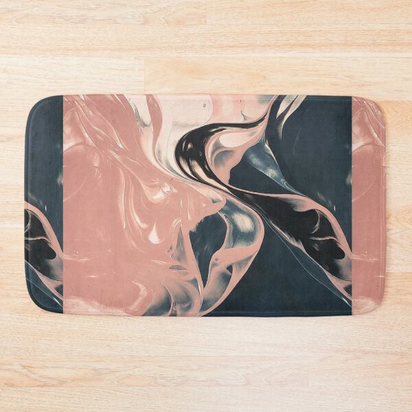 Item preview, Black Pink White Marble Fluid Paint Pattern designed and sold by SassyArtistry.