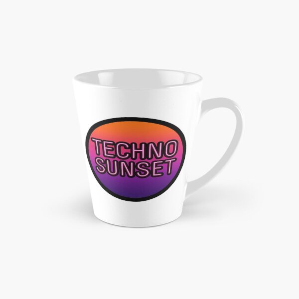 Item preview, Techno Sunset – Neon Techno Electronic Artwork designed and sold by |TRSSHOP|.
