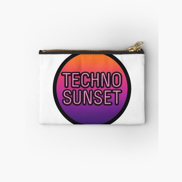 Item preview, Techno Sunset – Neon Techno Electronic Artwork designed and sold by |TRSSHOP|.