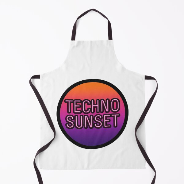 Item preview, Techno Sunset – Neon Techno Electronic Artwork designed and sold by |TRSSHOP|.