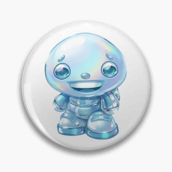 Item preview, Cute Glossy 3D Robot Mascot Frutiger Aero designed and sold by NostalgiaOS.