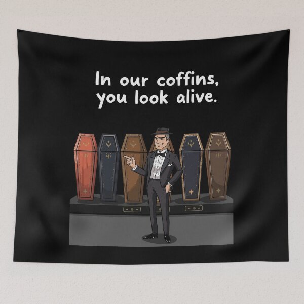 Item preview, In Our Coffins You Look Alive Essential T-Shirt For a Gravedigger designed and sold by Martysstore.