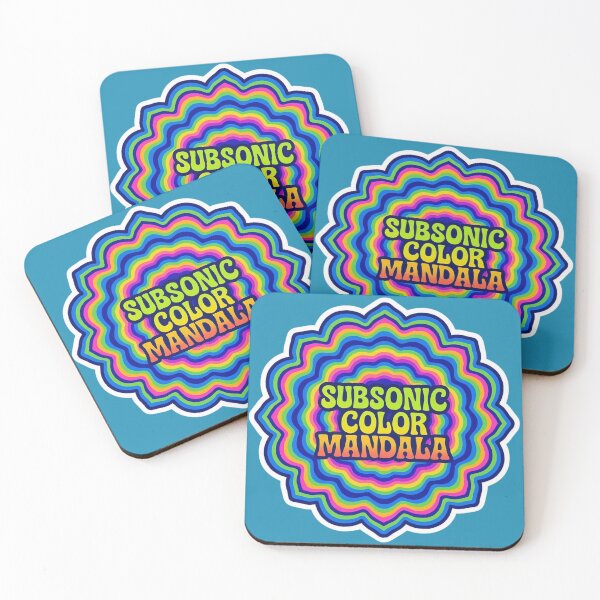 Item preview, Subsonic Color Mandala – Psychedelic Bass Artwork designed and sold by |TRSSHOP|.