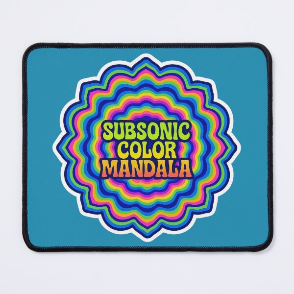 Item preview, Subsonic Color Mandala – Psychedelic Bass Artwork designed and sold by |TRSSHOP|.