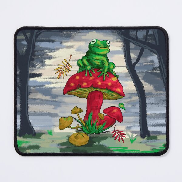 Item preview, Magical Frog on Fly Agaric - Forest Fairy Tale designed and sold by VitalusDesignArtV.