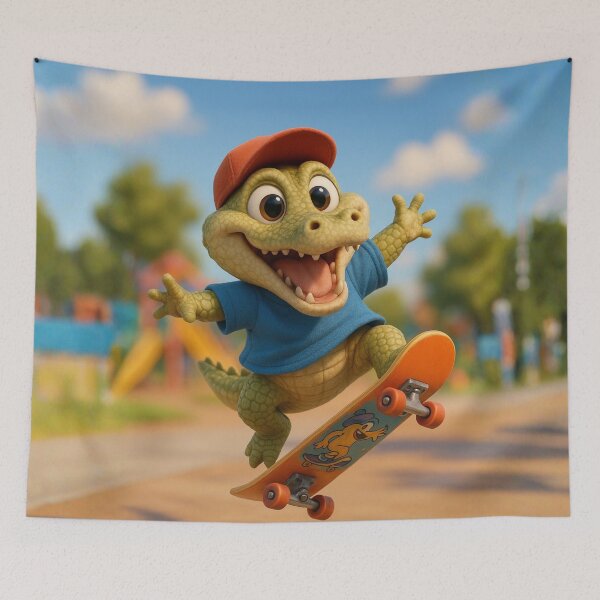 Item preview, Skater Orinoco Crocodile designed and sold by Sillytoe.