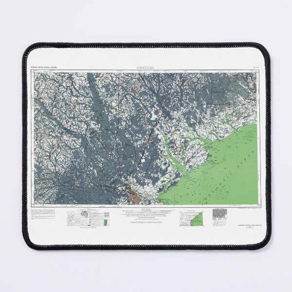 Item preview, Savannah Georgia Map designed and sold by parmarmedia.