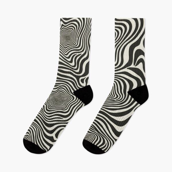 Item preview, Hypnotic Black & White Optical Illusion - Abstract Liquid Zebra Swirls designed and sold by TSE DESIGN.