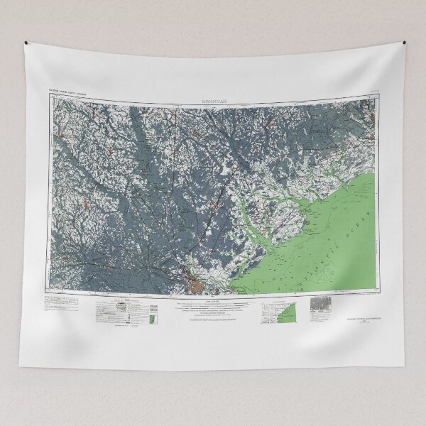 Item preview, Savannah Georgia Map designed and sold by parmarmedia.