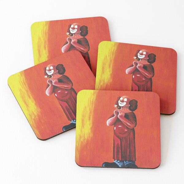 Item preview, Lovestruck Clown Picking Daisy Petals designed and sold by Werner Szendi.