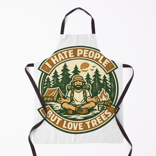 Item preview, I Hate People But Love Trees Nature Meditation Art designed and sold by RootedAvenueCo.
