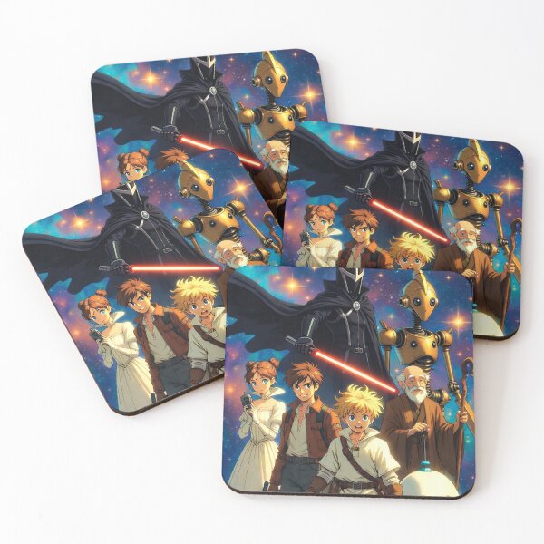 Item preview, Star Battles | Anime Sci-Fi Space Heroes Poster | Epic Galactic Adventure Illustration designed and sold by MovieBuffs3000.