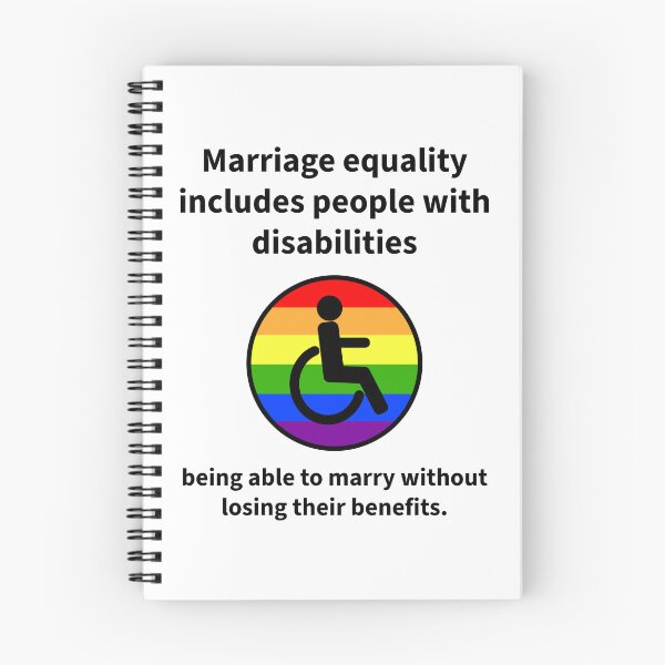 Item preview, Marriage equality includes people with disabilities  designed and sold by Rachel the Artist .