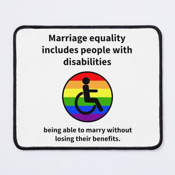 Item preview, Marriage equality includes people with disabilities designed and sold by Rachel the Artist .