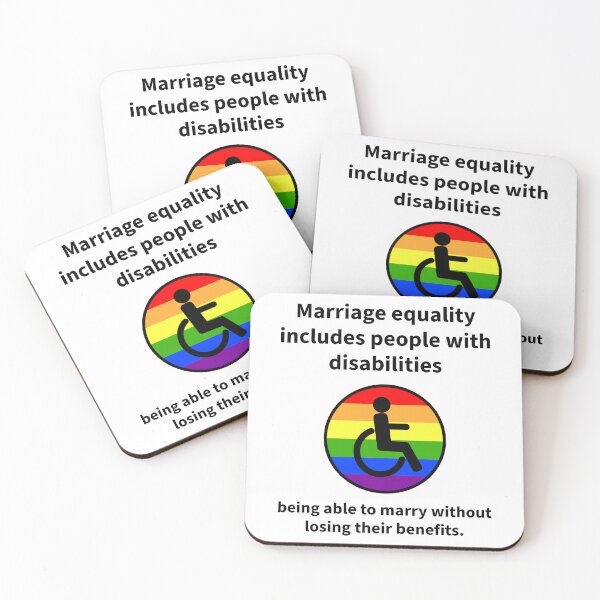 Item preview, Marriage equality includes people with disabilities  designed and sold by Rachel the Artist .