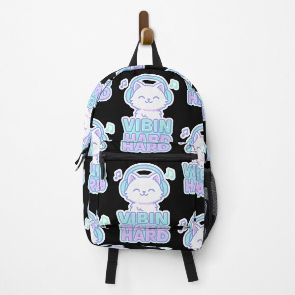 Item preview, Vibin’ Hard Cat Shirt – Chill Headphone Cat Gift designed and sold by WhiskerlyGfx.