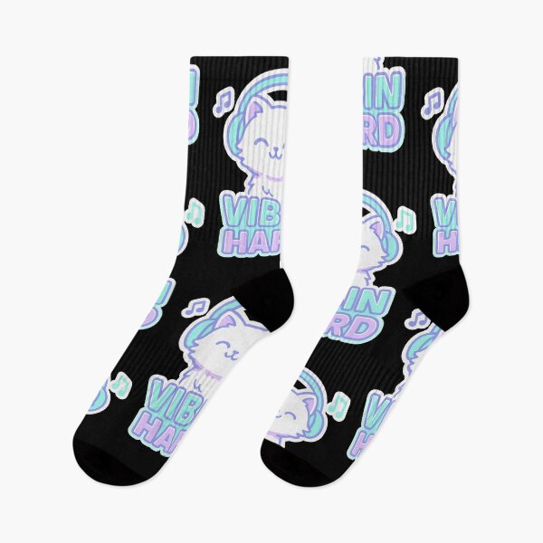 Item preview, Vibin’ Hard Cat Shirt – Chill Headphone Cat Gift designed and sold by WhiskerlyGfx.