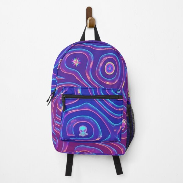 Item preview, Retro Space Trip - Neon Y2K Psychedelic Pattern designed and sold by TSE DESIGN.