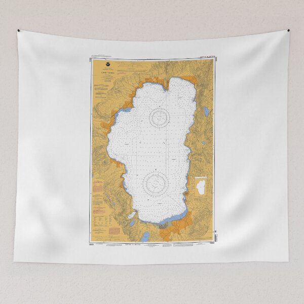 Item preview, Lake Tahoe California Map designed and sold by parmarmedia.