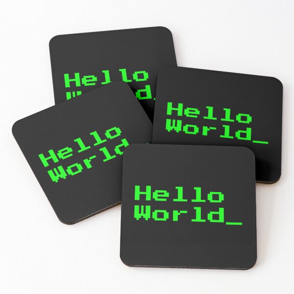 Item preview, Hello World Retro Pixel Art Programmer Coding designed and sold by vividlukas.