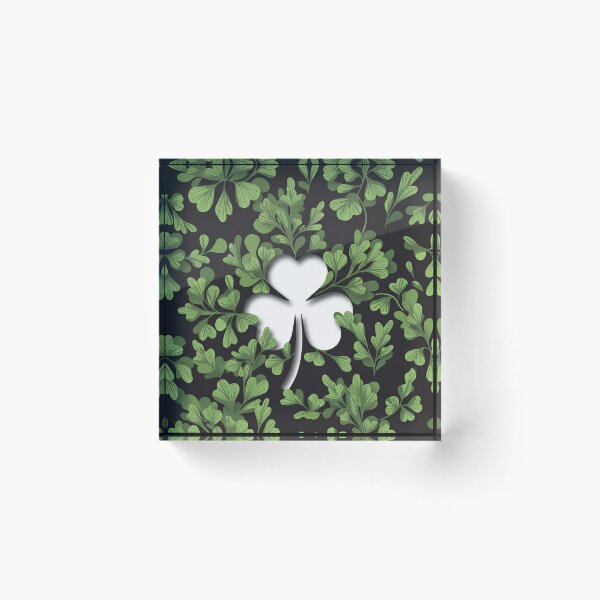 Item preview, St Patricks Day Shamrock Clover Leaf Pattern designed and sold by SassyArtistry.