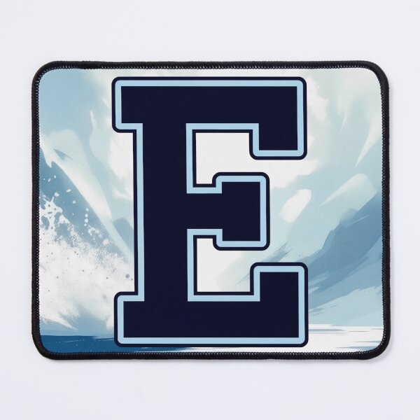 Item preview, Navy Blue Letter E – Initial Monogram for Boys designed and sold by roxysnextgenart.
