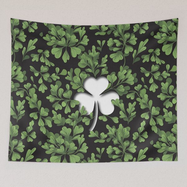 Item preview, St Patricks Day Shamrock Clover Leaf Pattern designed and sold by SassyArtistry.