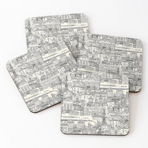 Item preview, Penzance toile black pearl designed and sold by scrummy.