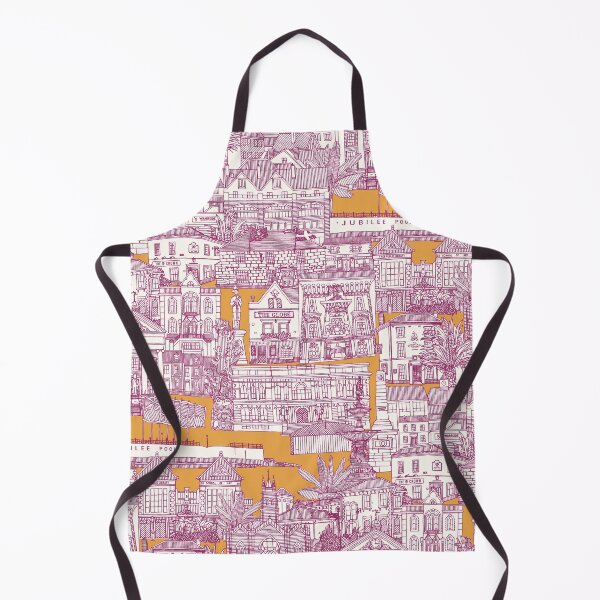 Item preview, Penzance toile fuchsia clementine designed and sold by scrummy.