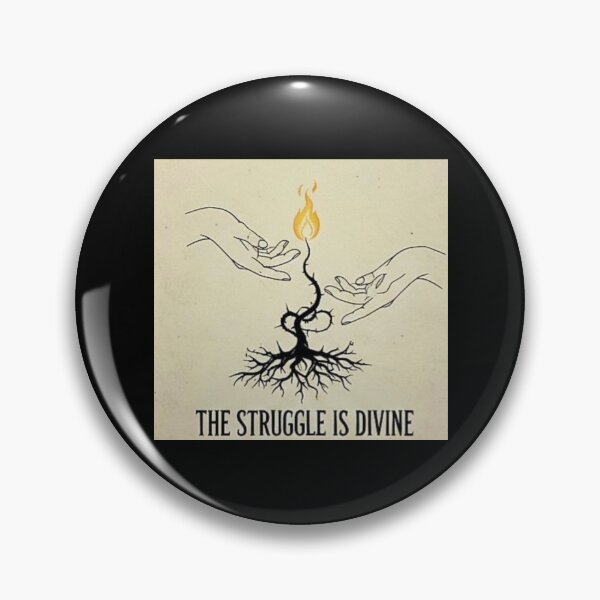 Item preview, The Struggle Is Divine Spiritual Motivation Design | Resilience Quote Art designed and sold by SV-Creation.