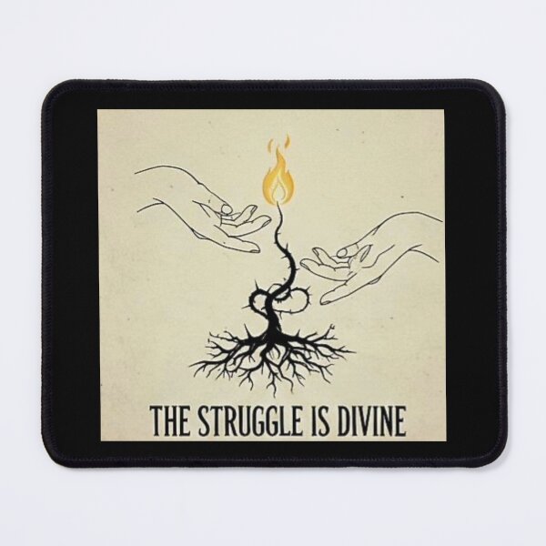 Item preview, The Struggle Is Divine Spiritual Motivation Design | Resilience Quote Art designed and sold by SV-Creation.
