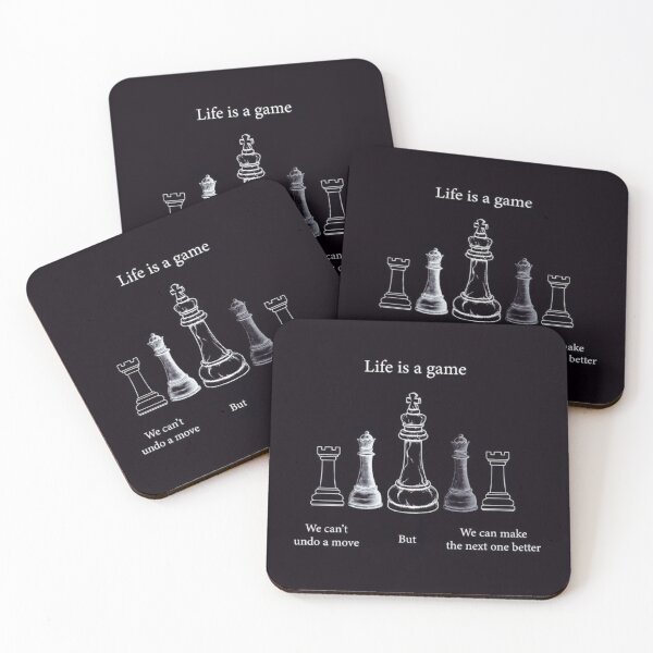 Item preview, Life Is a Game Chess Quote – Motivational Strategy Minimalist Art designed and sold by Feminine Energy Studio .