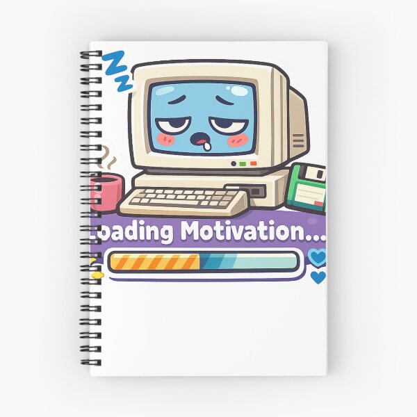 Item preview, Loading Motivation – Funny Retro Computer  | Y2K Internet Humor   designed and sold by  Bold Border Studio..