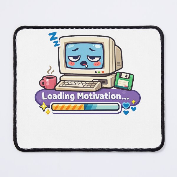 Item preview, Loading Motivation – Funny Retro Computer | Y2K Internet Humor designed and sold by Bold Border Studio..