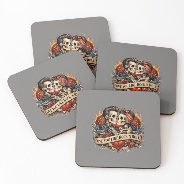 Item preview, Love you like Rock and Roll designed and sold by PossumsWorkshop.