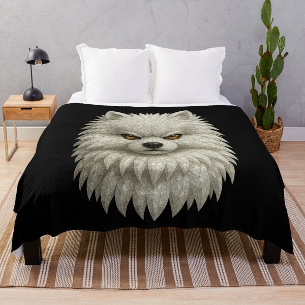 Item preview, Samoyed Dog Portrait Gemstone Mosaic  designed and sold by DigitalGemArt.