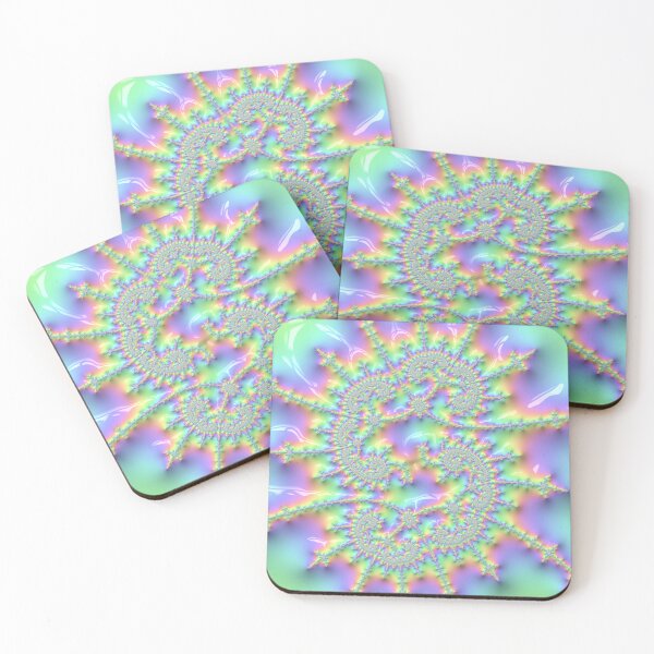 Item preview, Pastel Rainbow Abstract Fractal Artwork  designed and sold by Memes N Lore .